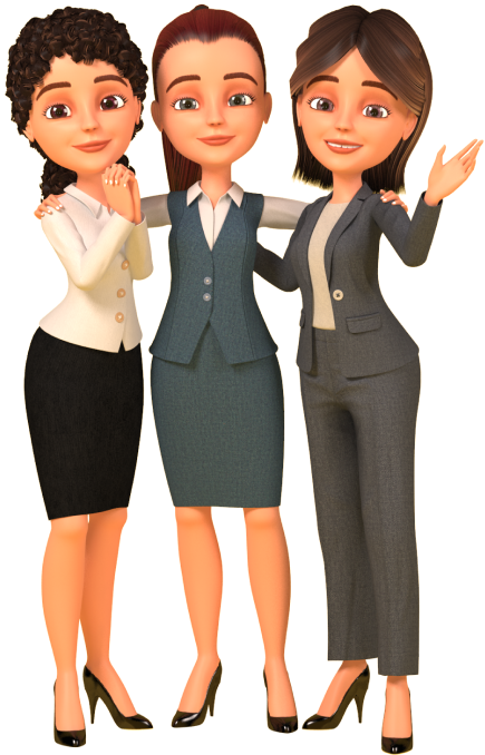 Девушки в блоке с приложениями